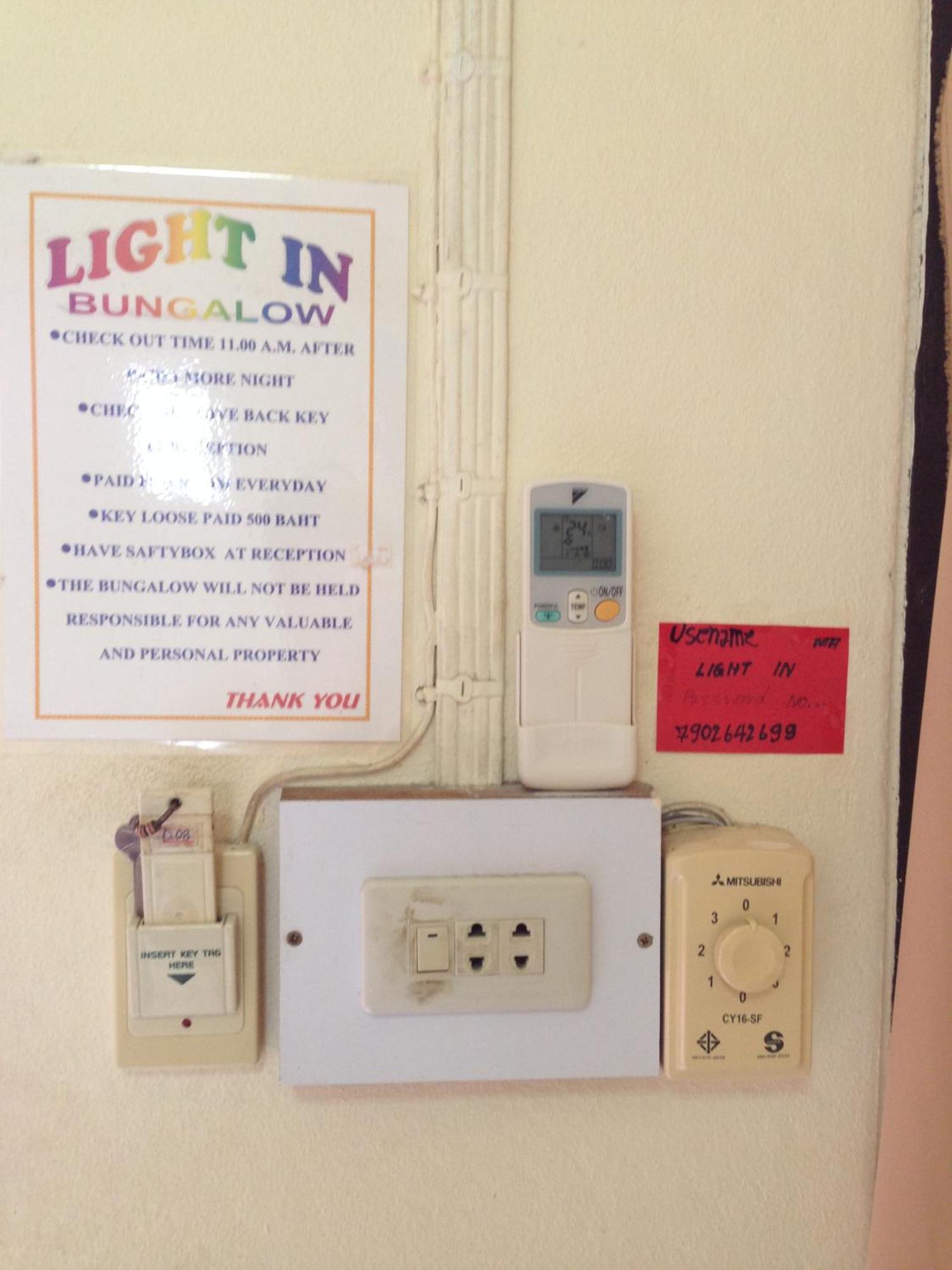 Light In Bungalow Haad Rin Camera foto